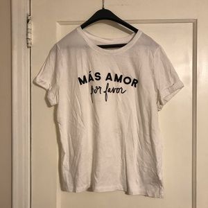 a new day Tops - White Graphic Tee a new day Tops - White Graphic Tee